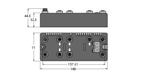[6811480] Turck BL compact™ multiprotocol fieldbus station for Industrial Ethernet, Digital Counter/Encoder Interface and 8 Digital PNP Inputs (BLCEN-5M12LT-1CNT-ENC-8DI-PD)