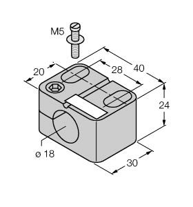 [6947215] Turck Accessories, Mounting Clamp (BST-18N)