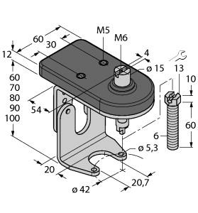 [6901122] Turck Accessories, Mounting kit for manual valves (BTS-DSU35-ZF04-M6)