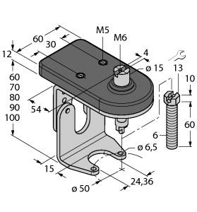 [6901124] Turck Accessories, Mounting kit for manual valves (BTS-DSU35-ZF05-M6)