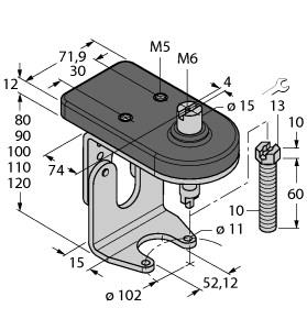 [6901129] Turck Accessories, Mounting kit for manual valves (BTS-DSU35-ZF10-M10)