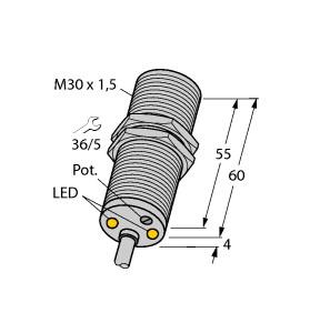 [1582231] Turck Inductive Sensor, Rotation speed monitor (DBI10U-M30-AP4X2)