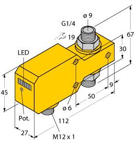 [6870646] Turck Flow Monitoring, Inline Sensor with Integrated Processor (FCI-D10A4P-AP8X-H1141/A)