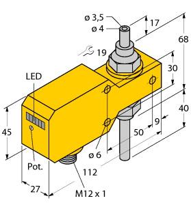 [6870626] Turck Flow Monitoring, Inline Sensor with Integrated Processor (FCI-TCD04A4P-ARX-H1140)