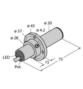 [6870702] Turck Flow Monitoring, Immersion Sensor with Integrated Processor (FCS-K20-AP8X)