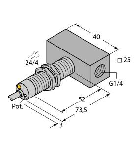 [6870705] Turck Flow Monitoring, Immersion Sensor with Integrated Processor (FCS-M18-AP8X/D041)