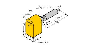 [6871011] Turck Flow Monitoring, Immersion Sensor with Integrated Processor (FCS-N1/2A4P-AP8X-H1141/L120)