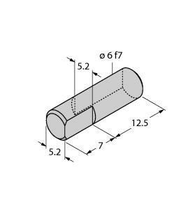 [6901051] Turck Accessories, Adapter Hollow Shaft/Solid Shaft, For Angle Sensors RI-QR14 (HSA-M6-QR14)