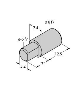 [6901052] Turck Accessories, Adapter Hollow Shaft/Solid Shaft, For Angle Sensors RI-QR14 (HSA-M8-QR14)