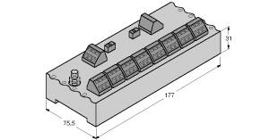 [6611450] Turck FOUNDATION fieldbus and PROFIBUS-PA, IP20 junction box, 8-channel (JRBS-40-8C/EX)