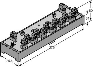 [6611463] Turck FOUNDATION fieldbus and PROFIBUS-PA, IP20 junction box, 12 channel (JRBS-40SC-12R/EX)