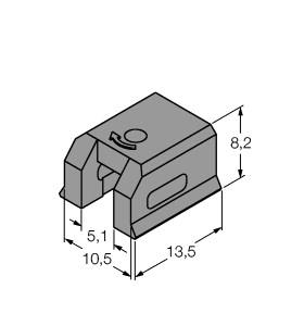 [6913356] Turck Accessories, Mounting Bracket, For Dovetail Groove Cylinders (KLDT-UNT7)