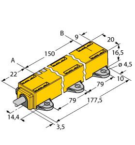 [1590747] Turck Inductive Linear Position Sensor (LI150P1-Q17LM1-LU4X2/S97)
