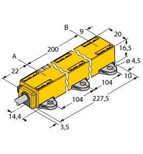 [1590748] Turck Inductive Linear Position Sensor (LI200P1-Q17LM1-LU4X2/S97)