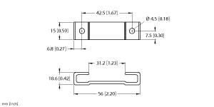 [6901046] Turck Accessories, Mounting Bracket, For Linear Position Sensors LI-Q25L (M2-Q25L)