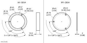 [1590917] Turck Accessories, Protecting Ring and Shield Plate, For Encoders RI-QR24 (M2-QR24)