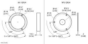 [1590918] Turck Accessories, Protecting Ring and Shield Plate, For Encoders RI-QR24 (M3-QR24)