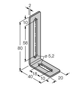 [6901048] Turck Accessories, Mounting Bracket, For Linear Position Sensors LI-Q25L (M4-Q25L)