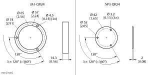 [1590919] Turck Accessories, Protecting Ring and Shield Plate, For Encoders RI-QR24 (M4-QR24)