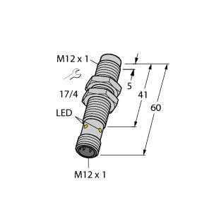 [4614707] Turck Inductive Sensor, Stainless Steel Front (NI10-EG12FE-AP6X-H1141)