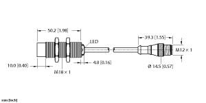 [4641687] Turck Inductive Sensor (NI10-G18-AP6X-0.2-RS4T)