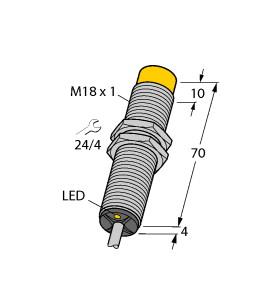 [4330599] Turck Inductive Sensor (NI10-G18-AZ3X 70MM)