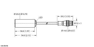 [4664090] Turck Inductive Sensor (NI10-K20-AP6X-0.2-RS4T)