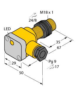 [40361] Turck Inductive Sensor (NI10-P18SK-Y1X)
