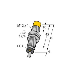 [1634805] Turck Inductive Sensor, With Extended Switching Distance (NI10U-M12-AP6X)