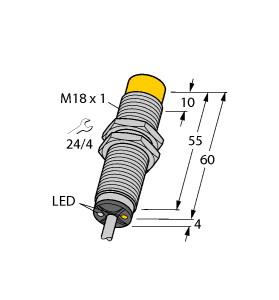 [4282413] Turck Inductive Sensor (NI12U-M18-ADZ30X2 4M)
