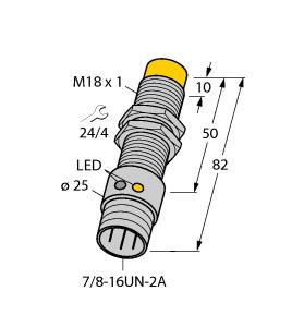 [42054990] Turck Inductive Sensor, With Increased Switching Distance (NI14-G18-RDZ30X2-B1331)