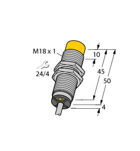 [1635330] Turck Inductive Sensor, With Extended Switching Distance (NI15U-M18-AP6X)