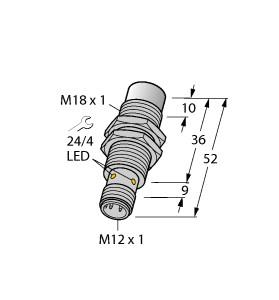 [1635333] Turck Inductive Sensor, With Extended Switching Distance (NI15U-MT18-AP6X-H1141)