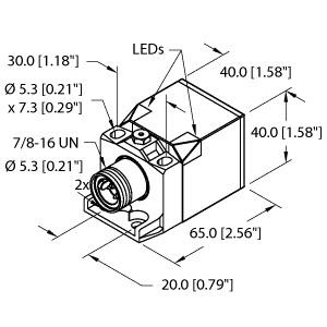 [1335291] Turck Inductive Sensor (NI20-CK40-AZ3X2-B1131 W/BS2.1)