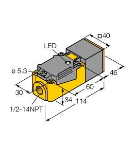 [10121] Turck Inductive Sensor (NI20-CP40-Y1X/S10)
