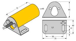 [13065] Turck Inductive Sensor (NI20-K40-AZ3X 2.00M)