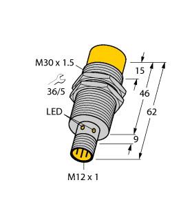 [4590607] Turck Inductive Sensor, With Increased Switching Distance (NI20-M30-VP4X-H1141)