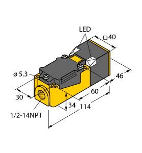 [15082] Turck Inductive Sensor, With Selective Behaviour (NI20NF-CP40-VP4X2/S10)