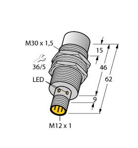 [1646245] Turck Inductive Sensor (NI20U-MT30-AP6X2-H1141)