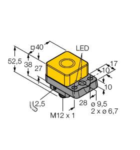 [4690229] Turck Inductive Sensor, For Parts Position Control in Die Press Tools (NI22U-Q40-AP6X2-H1141)