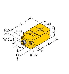 [1602710] Turck Inductive Sensor, With Selective Behaviour (NI25NF-Q20-AN6X2-H1141)