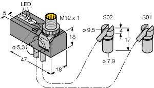 [1650120] Turck Inductive Sensor, Monitoring Kit for Power Clamps (NI2-BTM-0.16-BDS-2AP6X3-H1141/S34)