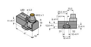 [1650140] Turck Inductive Sensor, Monitoring Kit for Power Clamps (NI2-GEN-BDS-2AP6X3-H1141/S34)