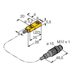 [4613692] Turck Inductive Sensor (NI3.5-Q5.5-AP6X-0.2-RS4T)
