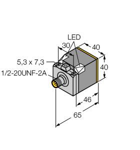 [4280422] Turck Inductive Sensor, With Extended Switching Distance (NI35U-CK40-RDZ30X2-B3131)