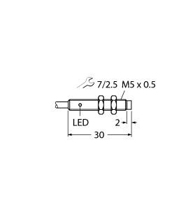 [100001784] Turck Inductive Sensor, Stainless Steel Front (NI3-EG05F-AP6X)