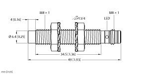 [4602850] Turck Inductive Sensor (NI3-EG08-AN6X-V1131)