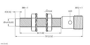 [4602760] Turck Inductive Sensor (NI3-EG08-AP6X-H1341)