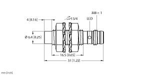 [4669650] Turck Inductive Sensor (NI3-EG08K-AP6X-V1131)