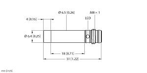 [4610220] Turck Inductive Sensor (NI3-EH6.5K-AP6X-V1131)